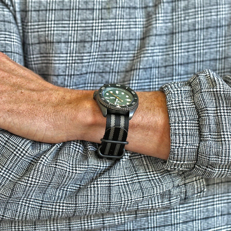 Da Luca Ballistic Nylon Military 1 Piece Watch Strap - Bond (PVD Buckle) : 20mm - Image 2